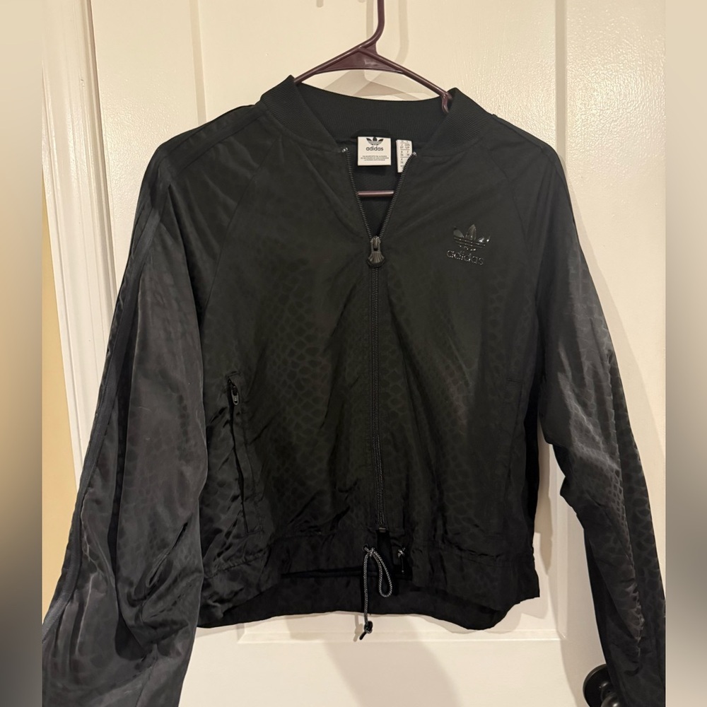 Snakeskin print Adidas jacket